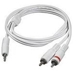 Cablestogo 2m 3.5mm Male to 2 RCA-Type Male Audio Y-Cable - iPod (80126)